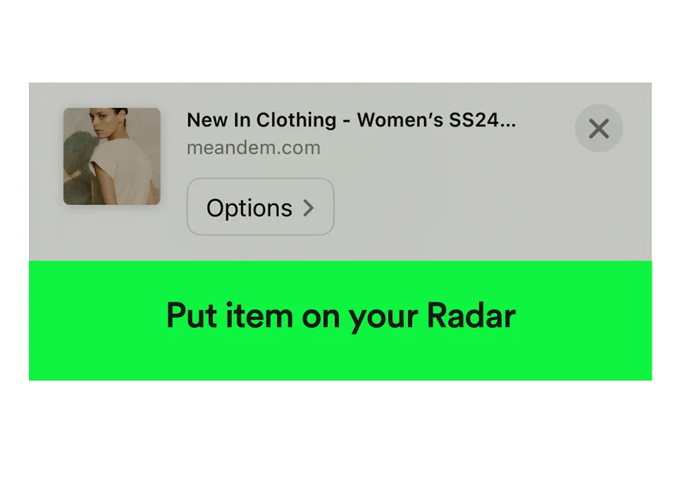 Radar Button Popup